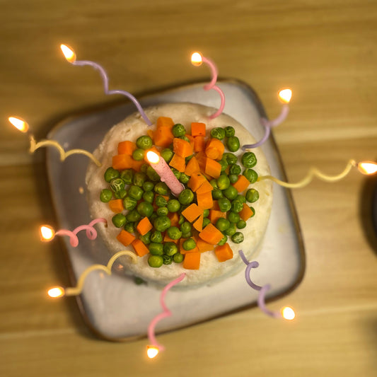 Furry Feasts Birthday Cake: Shepards Pie